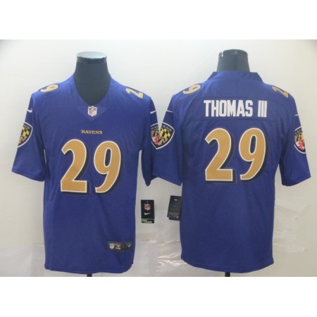 Men's Baltimore Ravens #29 Earl Thomas III Purple Color Rush NFL Jersey