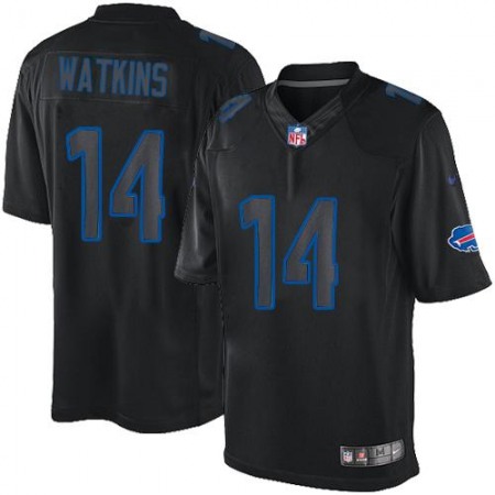 Nike Bills #14 Sammy Watkins Black Men's Stitched NFL Impact Limited Jersey