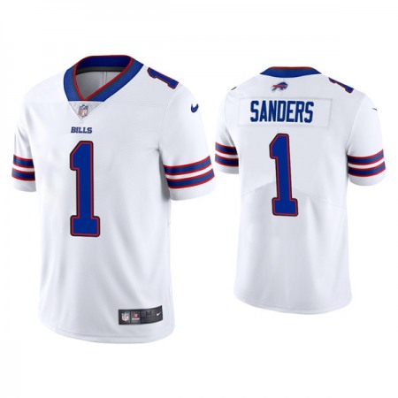 Men's Buffalo Bills #1 Emmanuel Sanders White Vapor Untouchable Limited Stitched Jersey