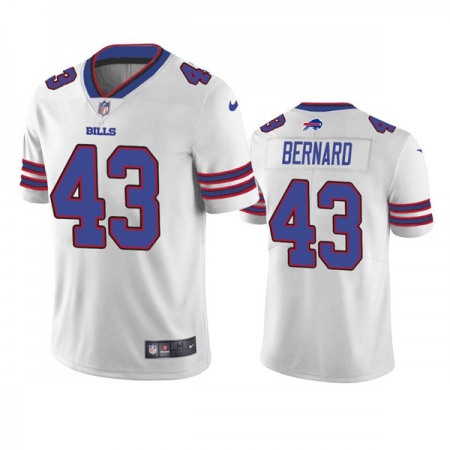 Men's Buffalo Bills #43 Terrel Bernard White Vapor Untouchable Limited Stitched Jersey