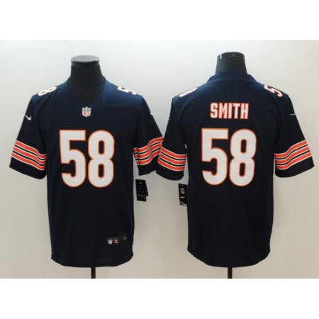 Men's NFL Chicago Bears #58 Roquan Smith Navy 2018 Draft Vapor Untouchable Limited Stitched Jersey