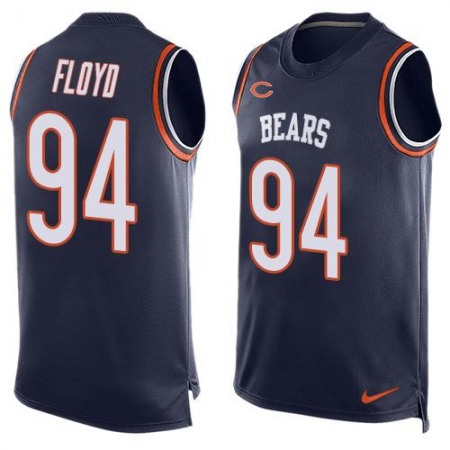 Nike Bears #94 Leonard Floyd Navy Blue Team Color Men's Stitched NFL Limited Tank Top Jersey