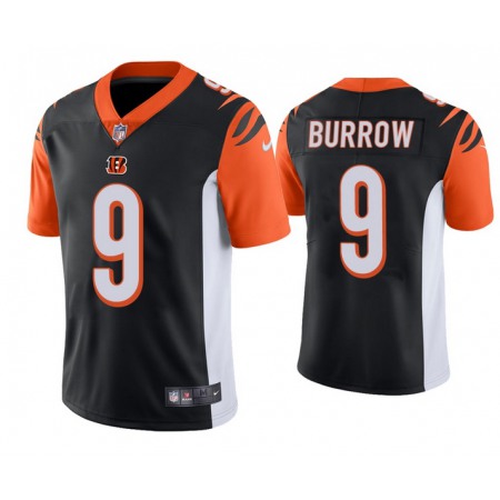 Men's Cincinnati Bengals #9 Joe Burrow Black Vapor Untouchable Limited Stitched NFL Jersey