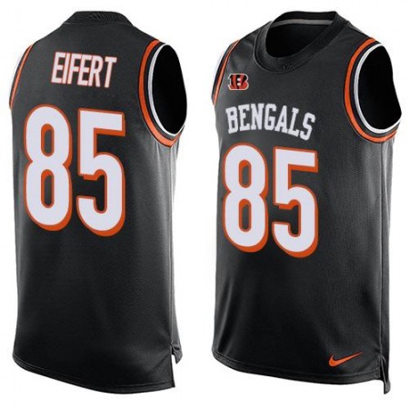 Nike Bengals #85 Tyler Eifert Black Team Color Men's Stitched NFL Limited Tank Top Jersey