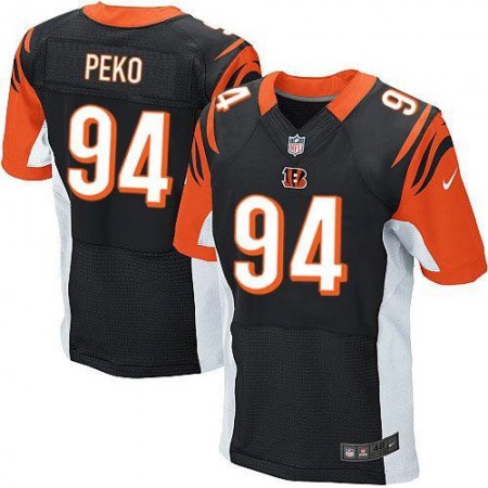 Nike Bengals #94 Domata Peko Black Team Color Men's Stitched NFL Elite Jersey