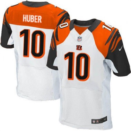 Nike Bengals #10 Kevin Huber White Men's Stitched NFL Elite Jersey