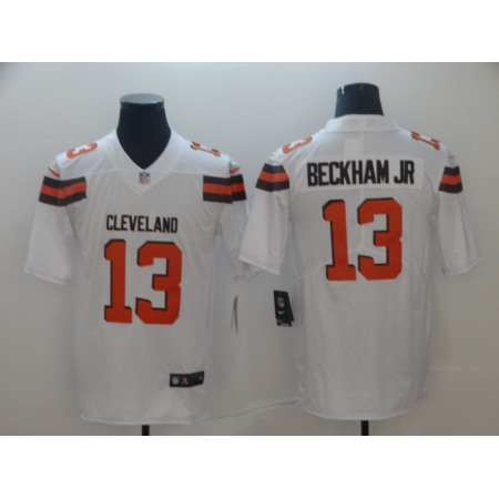 Men's Cleveland Browns #13 Odell Beckham Jr. White Vapor Untouchable Limited Stitched NFL Jersey