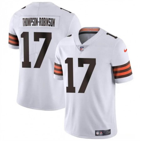 Men's Cleveland Browns #17 Dorian Thompson-Robinson White Vapor Untouchable Limited Stitched Jersey