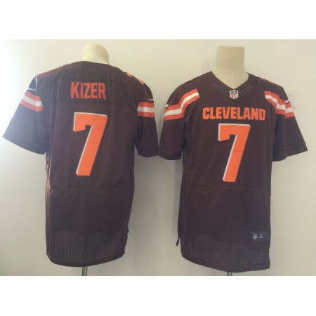 Men's Nike Cleveland Browns #7 DeShone Kizer Brown Team Color Stitched NFL New Elite Jersey