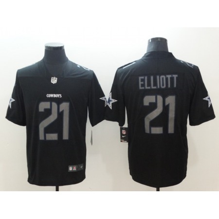 Men's Dallas Cowboys #21 Ezekiel Elliott Black 2018 Impact Limited Stitched NFL Jersey