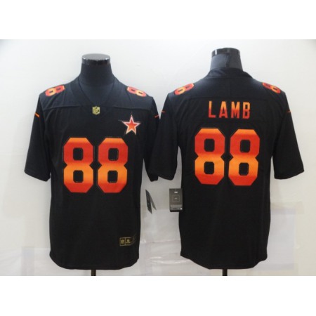 Men's Dallas Cowboys #88 CeeDee Lamb 2020 Black Fashion Limited Stitched Jersey