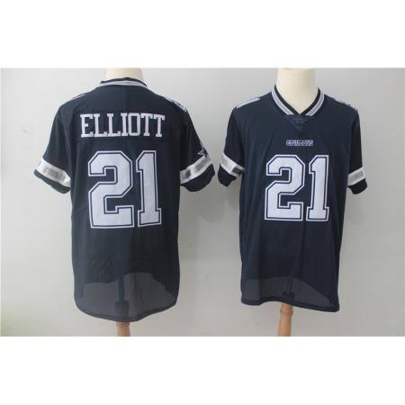 Men's Dallas Cowboys #21 Ezekiel Elliott Navy Vapor Untouchable Stitched NFL Jersey