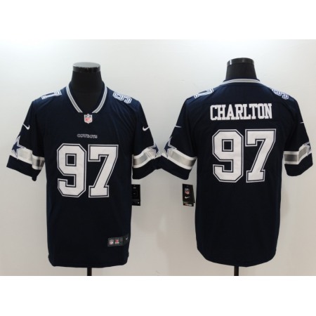 Men's Dallas Cowboys #97 Taco Charlton Navy Vapor Untouchable Player Limited Jersey