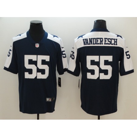 Men's NFL Dallas Cowboys #55 Vander Esch Navy 2018 Draft Vapor Untouchable Limited Stitched Jersey