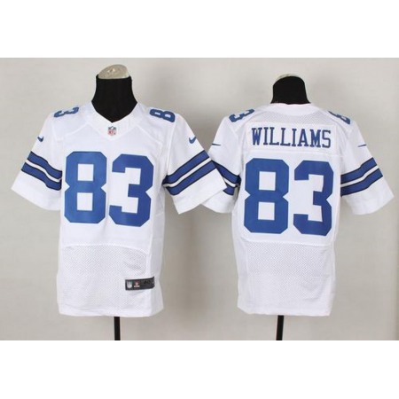 Nike Cowboys #83 Terrance Williams White Men's Stitched NFL Elite Jersey