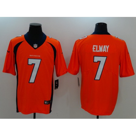 Men's Denver Broncos #7 John Elway Orange Vapor Untouchable Player Limited Jersey