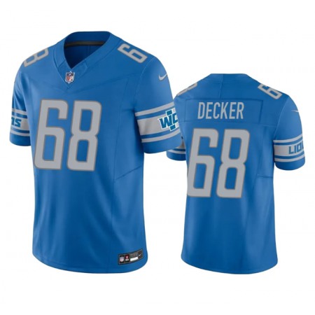 Men's Detroit Lions #68 Taylor Decker Blue 2023 F.U.S.E. Vapor Untouchable Limited Stitched Jersey