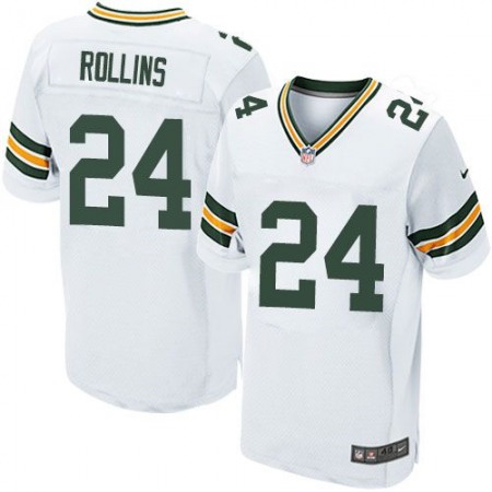 Nike Packers #24 Quinten Rollins White Men's Stitched NFL Elite Jersey