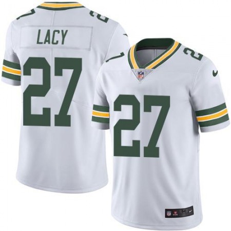 Nike Packers #27 Eddie Lacy White Men's Stitched NFL Limited Rush Jersey