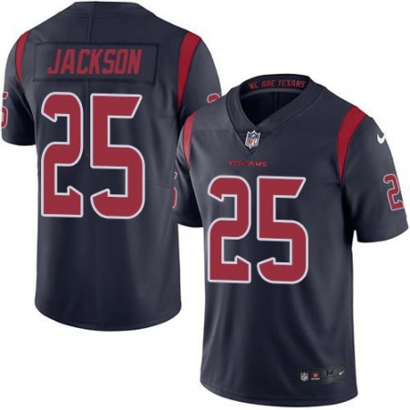 Nike Texans #25 Kareem Jackson Navy Blue Men's Stitched NFL Limited Rush Jersey