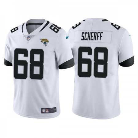 Men's Jacksonville Jaguars #68 Brandon Scherff White Vapor Untouchable Limited Stitched Jersey