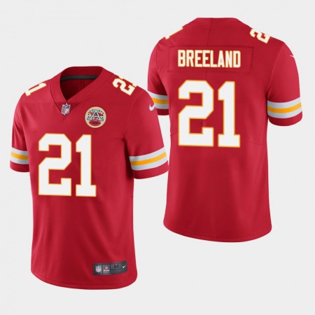 Men's Kansas City Chiefs #21 Bashaud Breeland Red Vapor Untouchable Limited Stitched NFL Jersey