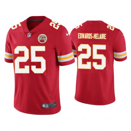 Men's Kansas City Chiefs #25 Clyde Edwards-Helaire Red Vapor Untouchable Limited Stitched Jersey