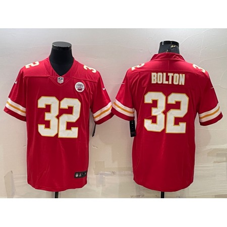 Men's Kansas City Chiefs #32 Nick Bolton Red Vapor Untouchable Limited Stitched Football Jersey