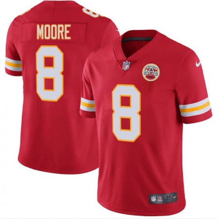 Men's Kansas City Chiefs #8 Matt Moore Red Vapor Untouchable Limited Stitched NFL Jersey