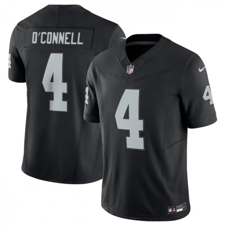 Men's Las Vegas Raiders #4 Aidan O'Connell Black 2023 F.U.S.E Vapor Untouchable Stitched Football Jersey