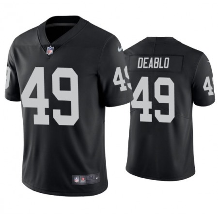 Men's Las Vegas Raiders #49 Divine Deablo Black Vapor Untouchable Limited Stitched Jersey