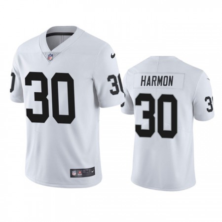 Men's Las Vegas Raiders #30 Duron Harmon White Vapor Untouchable Limited Stitched Jersey