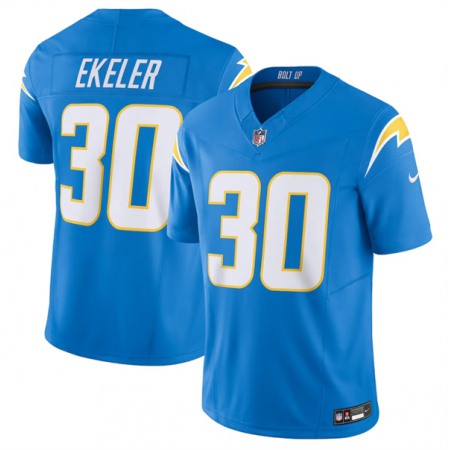 Men's Los Angeles Chargers #30 Austin Ekeler Blue 2023 F.U.S.E. Vapor Untouchable Limited Stitched Jersey