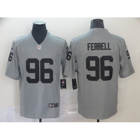 Men's Oakland Raiders #96 Clelin Ferrell 2019 Gary Inverted Legend Stitched NFL Jersey