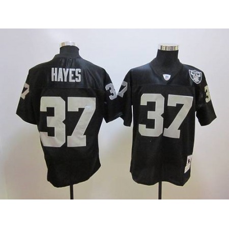 Mitchell And Ness Raiders #37 Lester Hayes Black Stitched NFL Jersey