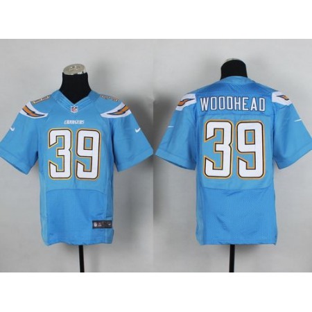 Nike Chargers #39 Danny Woodhead Electric Blue Alternate Men's Stitched NFL New Elite Jersey