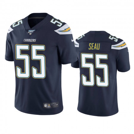 Men's Los Angeles Chargers #55 Junior Seau 2019 Navy Blue 100th Season Vapor Untouchable Limited Stitched NFL Jersey