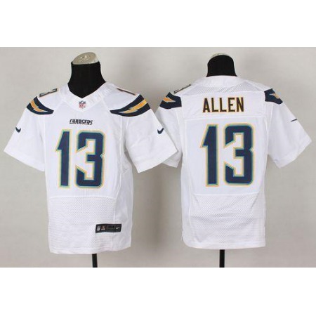 Nike Chargers #13 Keenan Allen White Men's Stitched NFL New Elite Jersey