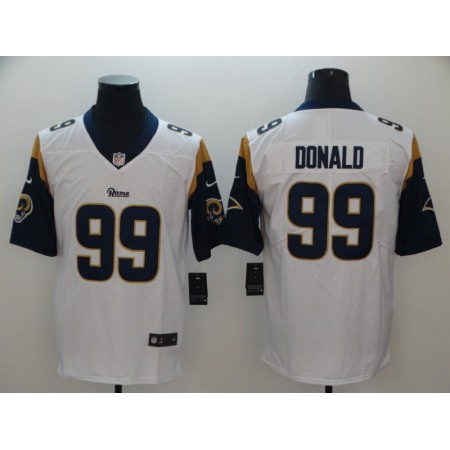 Men's Los Angeles Rams #99 Aaron Donald White Vapor Untouchable Limited Stitched NFL Jersey