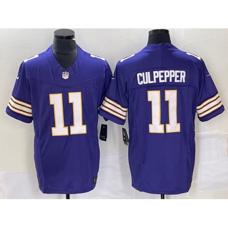 Men's Minnesota Vikings #11 Daunte Culpepper Purple 2023 F.U.S.E. Vapor Untouchable Limited Stitched Jersey