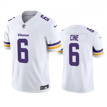 Men's Minnesota Vikings #6 Lewis Cine White 2023 F.U.S.E. Vapor Untouchable Stitched Jersey