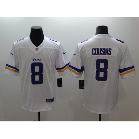 Men's Minnesota Vikings #8 Kirk Cousins White Vapor Untouchable Limited Stitched NFL Jersey