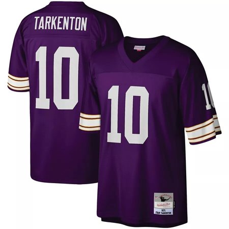 Mitchell&Ness Vikings #10 Fran Tarkenton Purple Stitched Throwback NFL Jersey