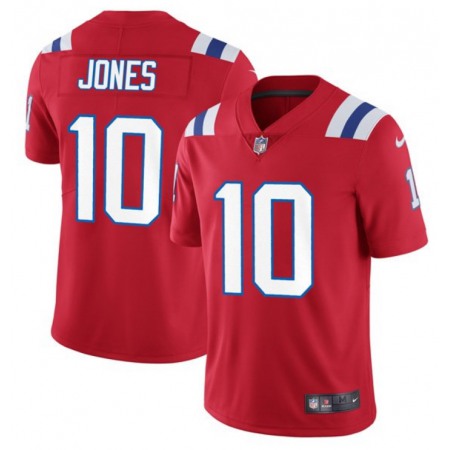 Men's New England Patriots #10 Mac Jones 2021 Red Vapor Untouchable Limited Stitched NFL Jersey