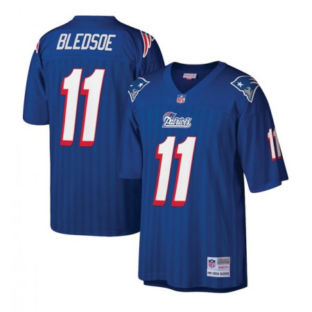 Men's New England Patriots #11 Drew Bledsoe Royal Stitched Jersey