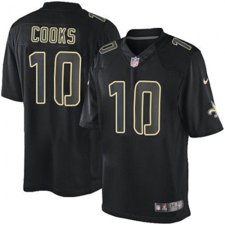 Nike Saints #10 Brandin Cooks Black Men's Stitched NFL Impact Limited Jersey