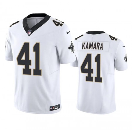 Men's New Orleans Saints #41 Alvin Kamara White 2023 F.U.S.E. Vapor Untouchable Limited Stitched Jersey