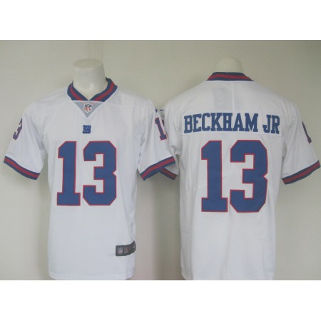 Men's New York Giants #13 Odell Beckham Jr White Limited Rush Stitched NFL Jersey