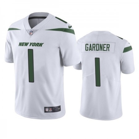 Men's New York Jets #1 Ahmad Gardner 2022 White Vapor Untouchable Limited Stitched Jersey