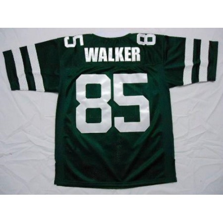 Mitchell And Ness Jets #85 Wesley Walker Green Stitched Throwback NFL Jersey